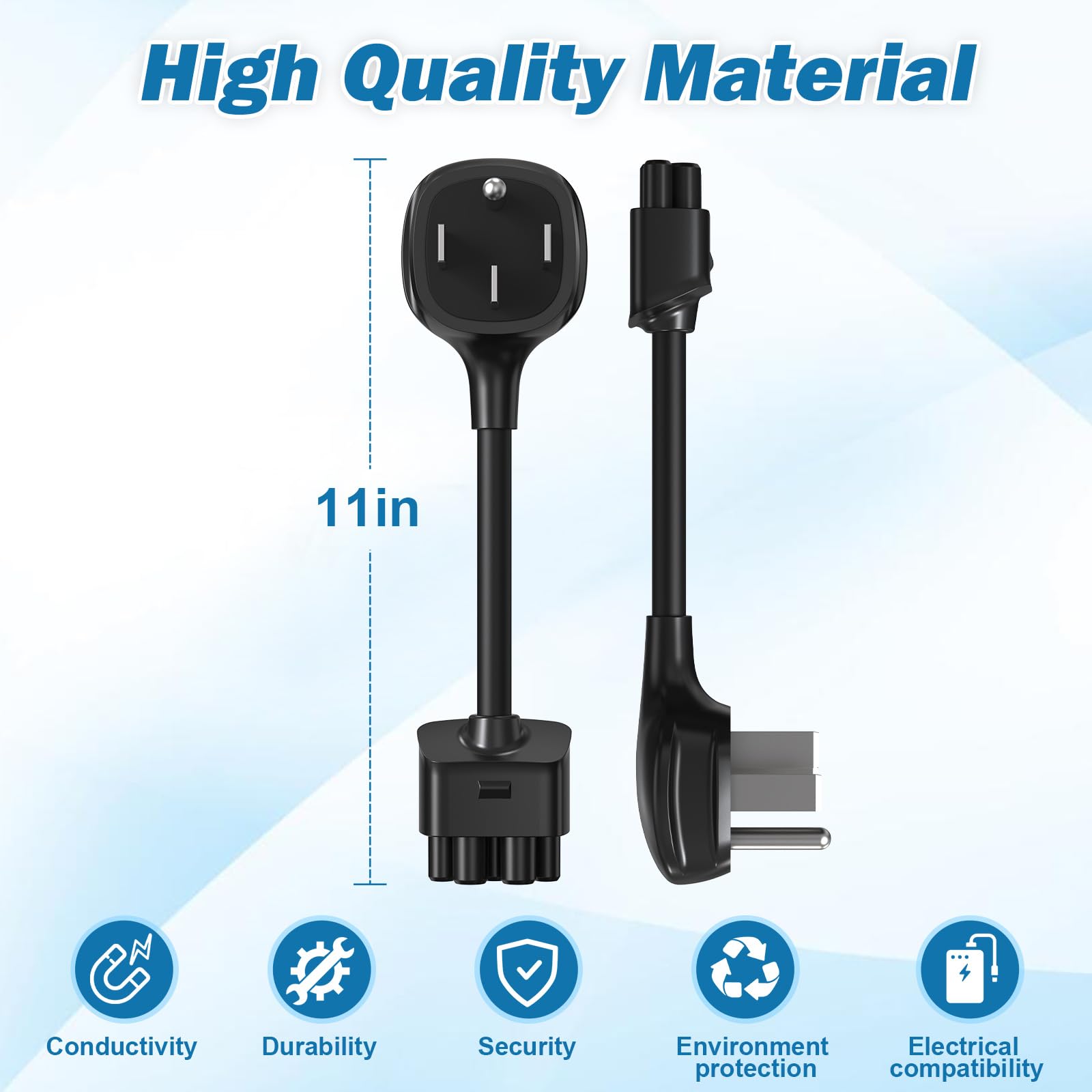 TOKREAL side profile plug detail showing durable housing and easy handling benefit