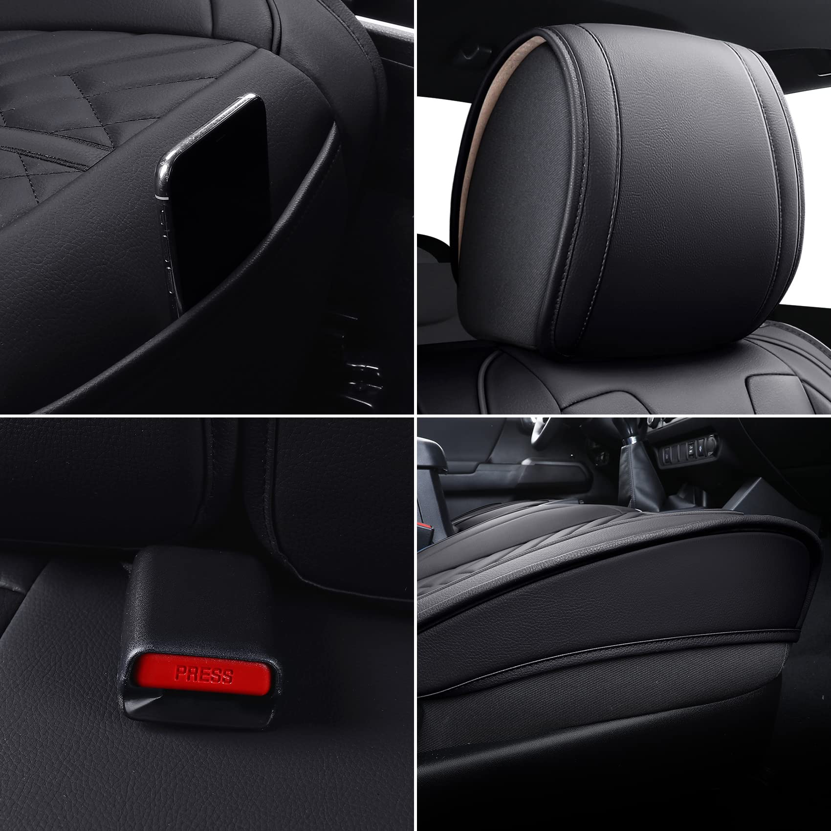 Tomatoman installed passenger seat top-down showing matched look benefit
