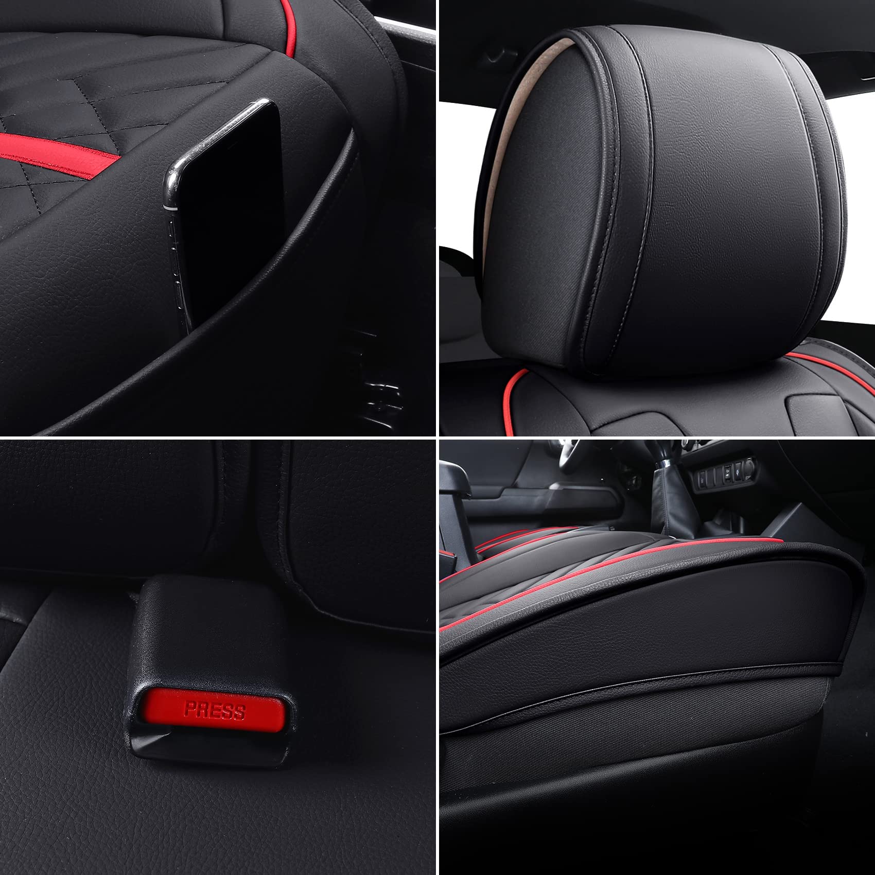 Tomatoman headrest and reinforced stitching detail for long-lasting wear