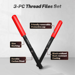 TOMMARS three files neatly arranged in slim storage sleeve for organized transport and toolbox protection