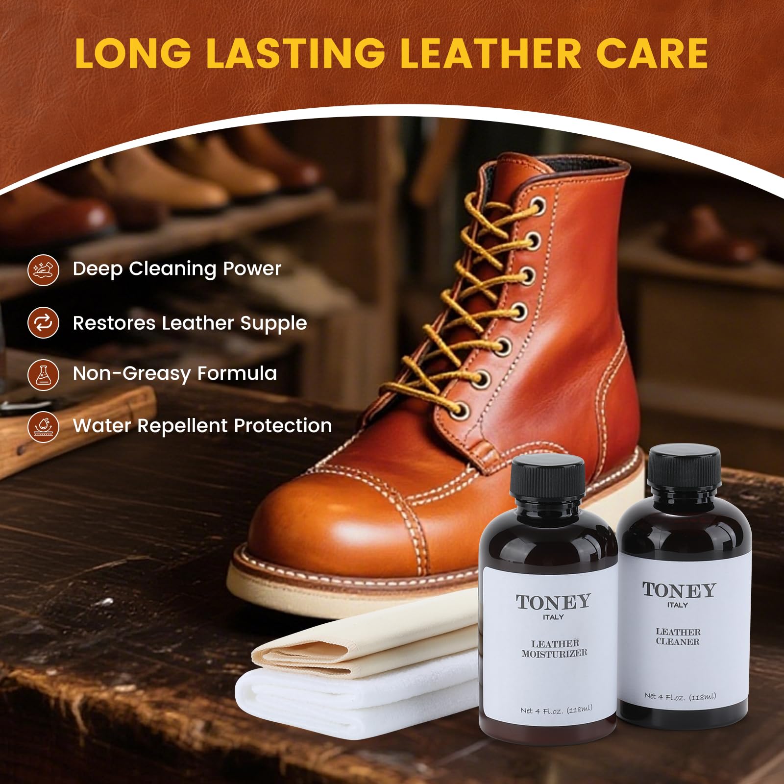 Toney Outdoors before and after purse restoration demonstrating visible renewal