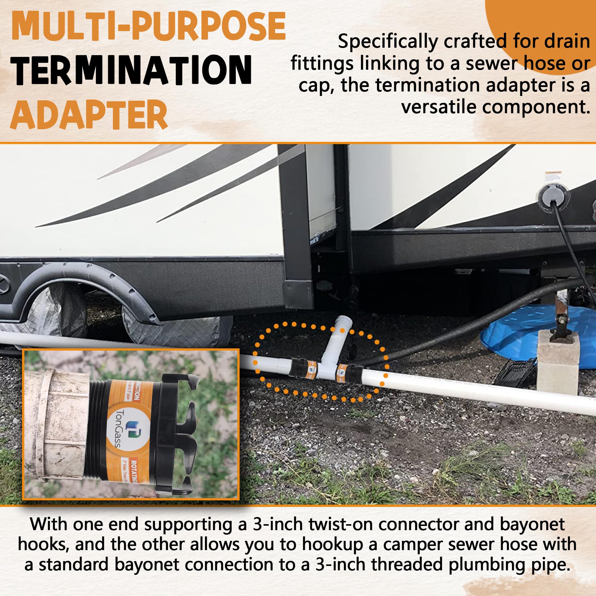 TonGass adapter rotation demo in hand illustrating easy alignment and twist-on benefit