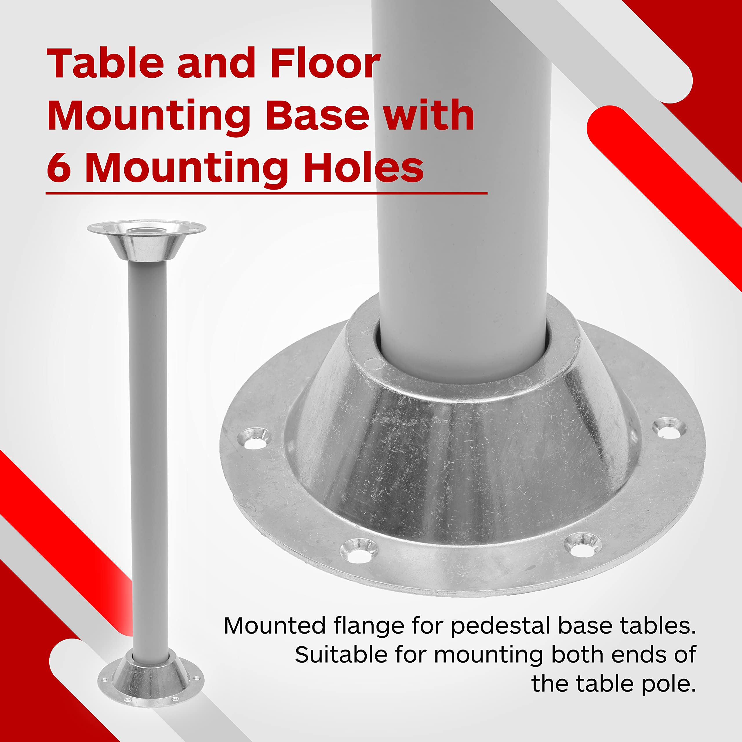 TonGass mounted on RV tabletop demonstrating stable pedestal support
