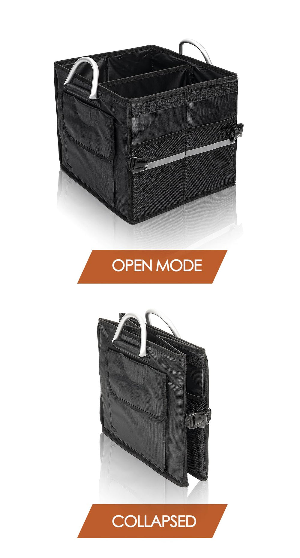 Tongketec open top showing two compartments for organized packing