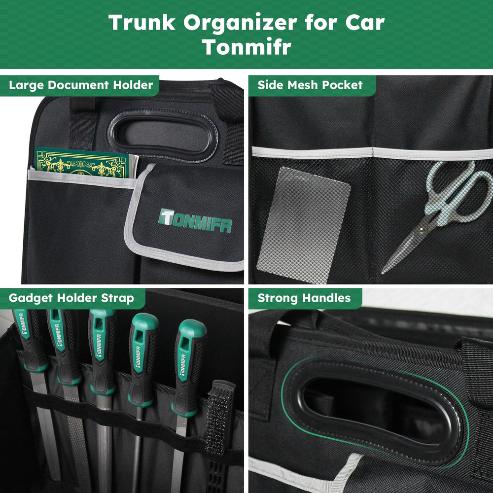 Tonmifr sturdy carrying handles and securing hooks for stable transport