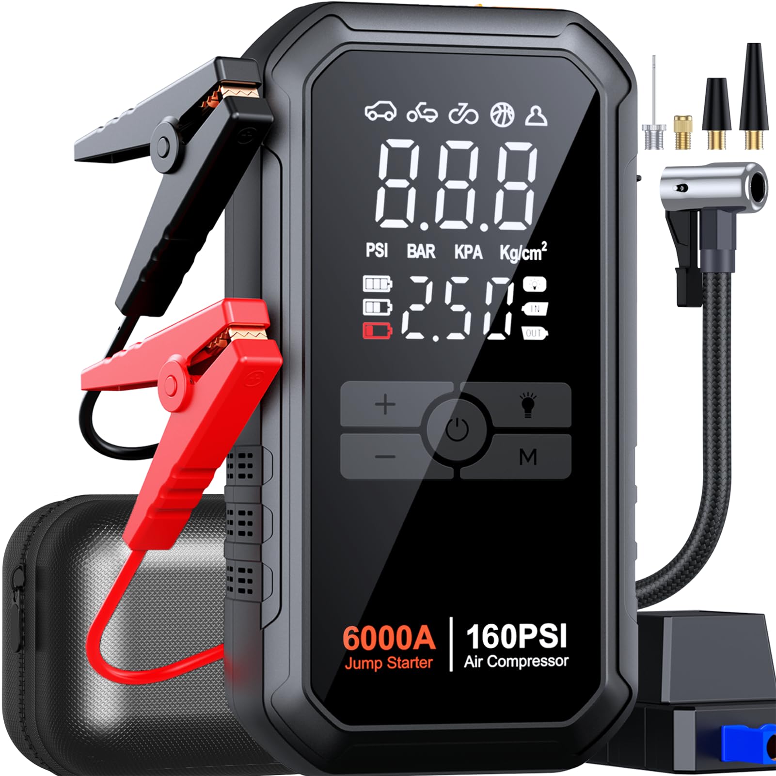 TONTONJIA H6 front overview showing ports and rugged case for dependable roadside use