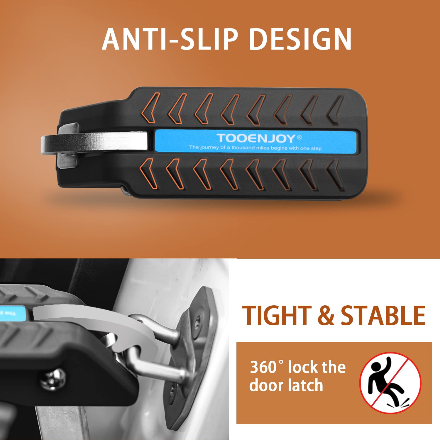 TOOENJOY folded flat in hand highlighting compact portability for glovebox storage