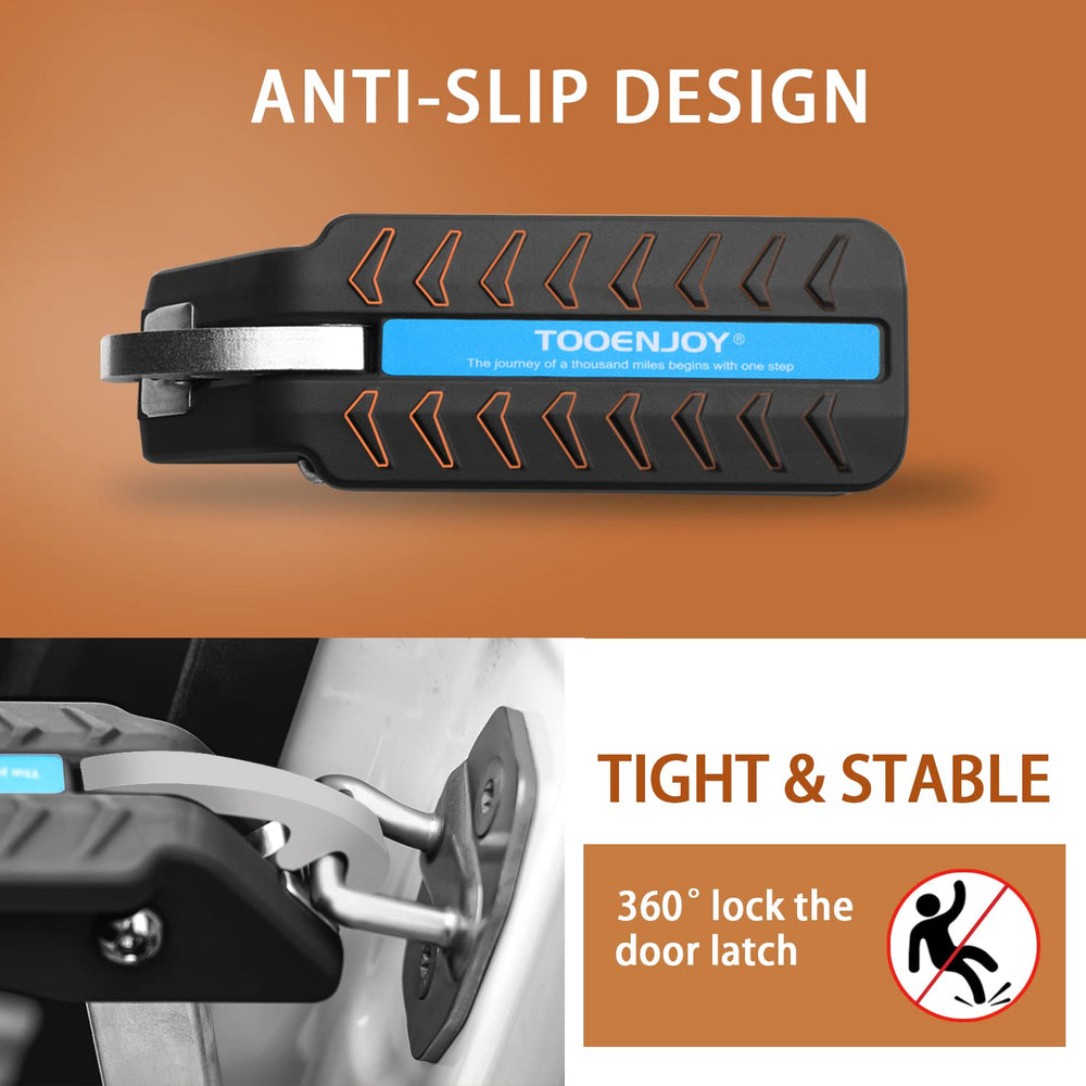 TOOENJOY folded flat in hand highlighting compact portability for glovebox storage