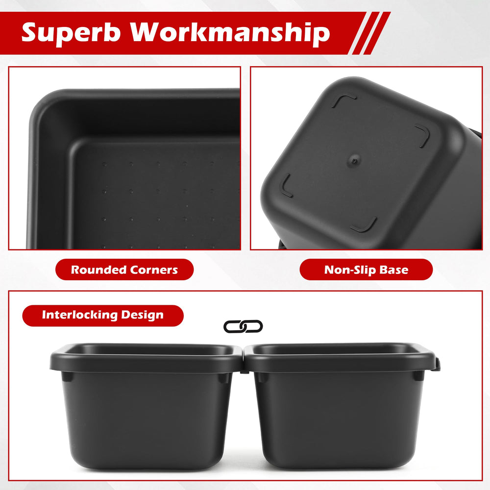 TOOLEAGUE trays installed in a tool drawer improving access and neat storage