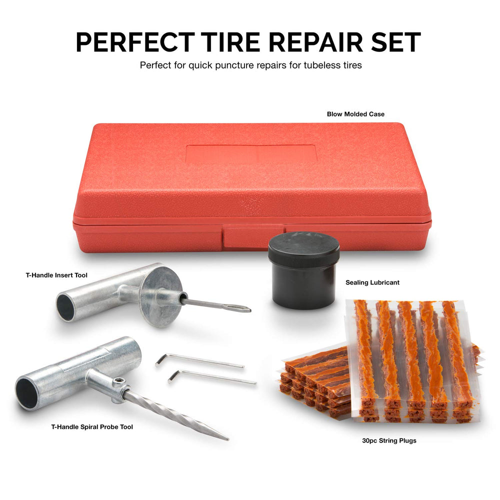 Tooluxe string plugs and hex keys laid out for fast access and clear organization