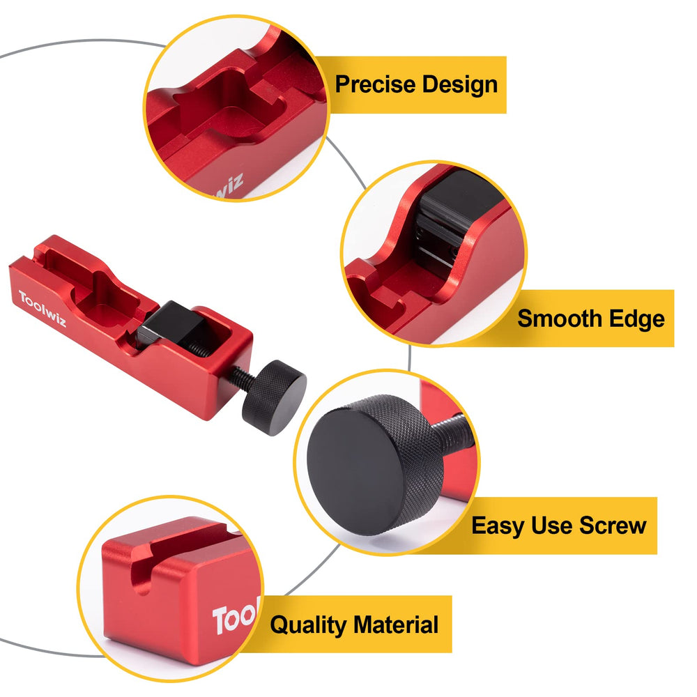 Toolwiz red painted body finish highlighting durable coating and easy visibility benefit
