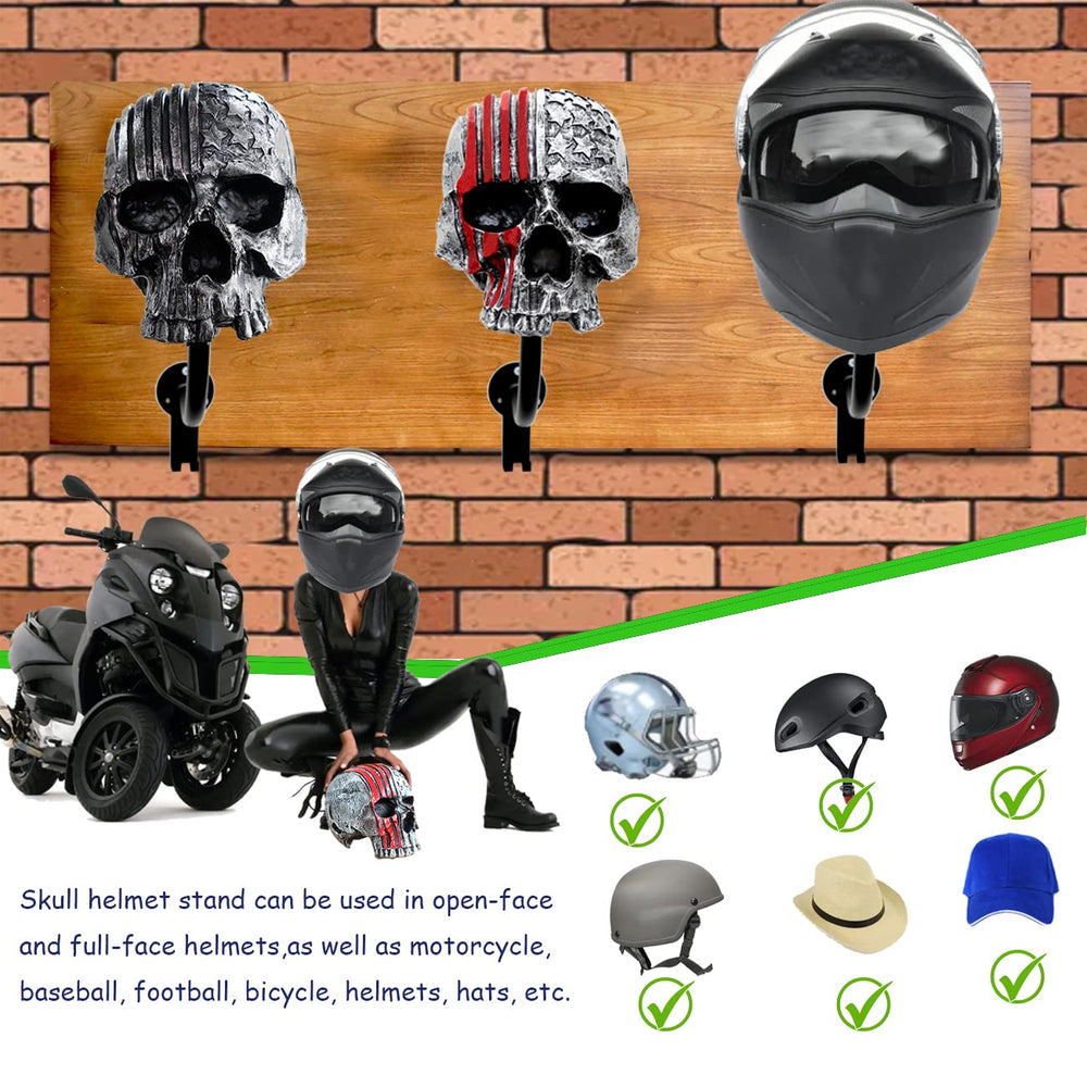 Tooyuart rack holding multiple helmets showing space-saving storage benefit