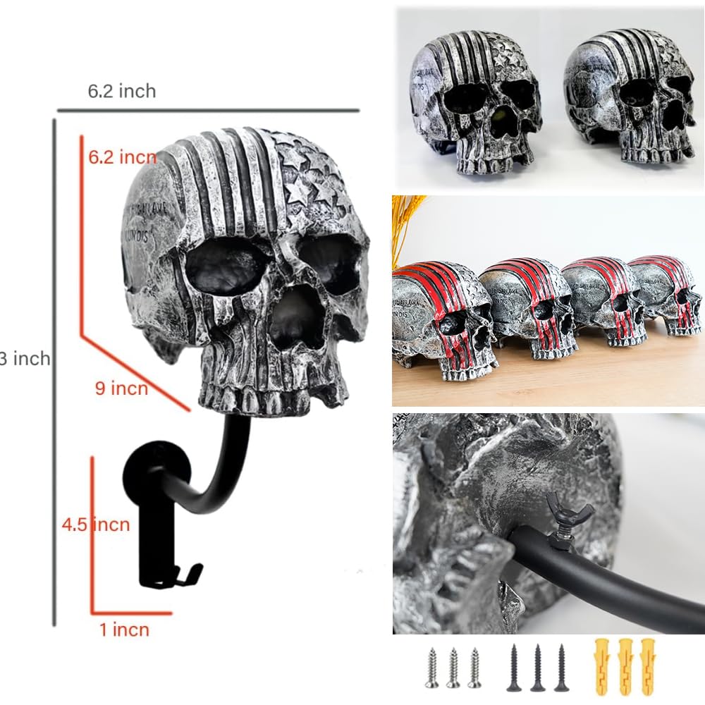 Tooyuart metal hooks detail showing sturdy double hooks for coats and keys