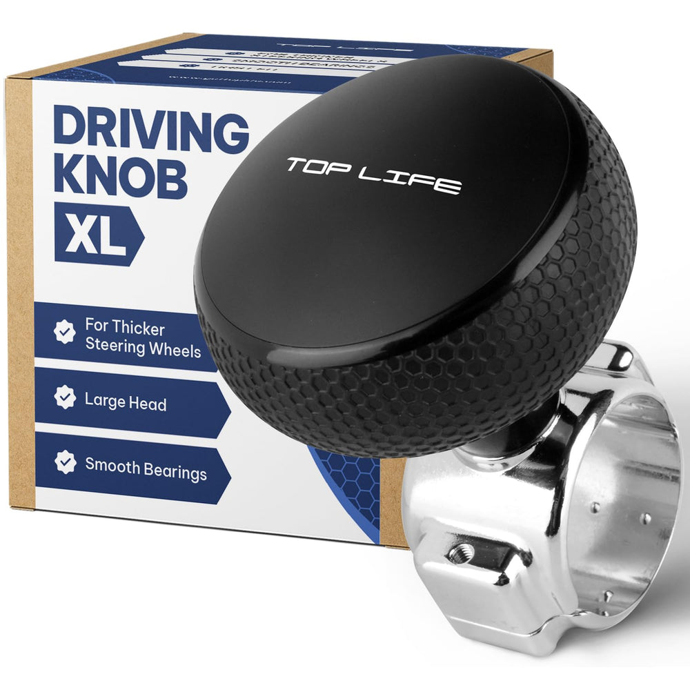 Top Life front view of knob showing shape and silicone grip for better control