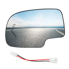 TOP-MAX front view of left driver mirror glass showing accurate OE fit