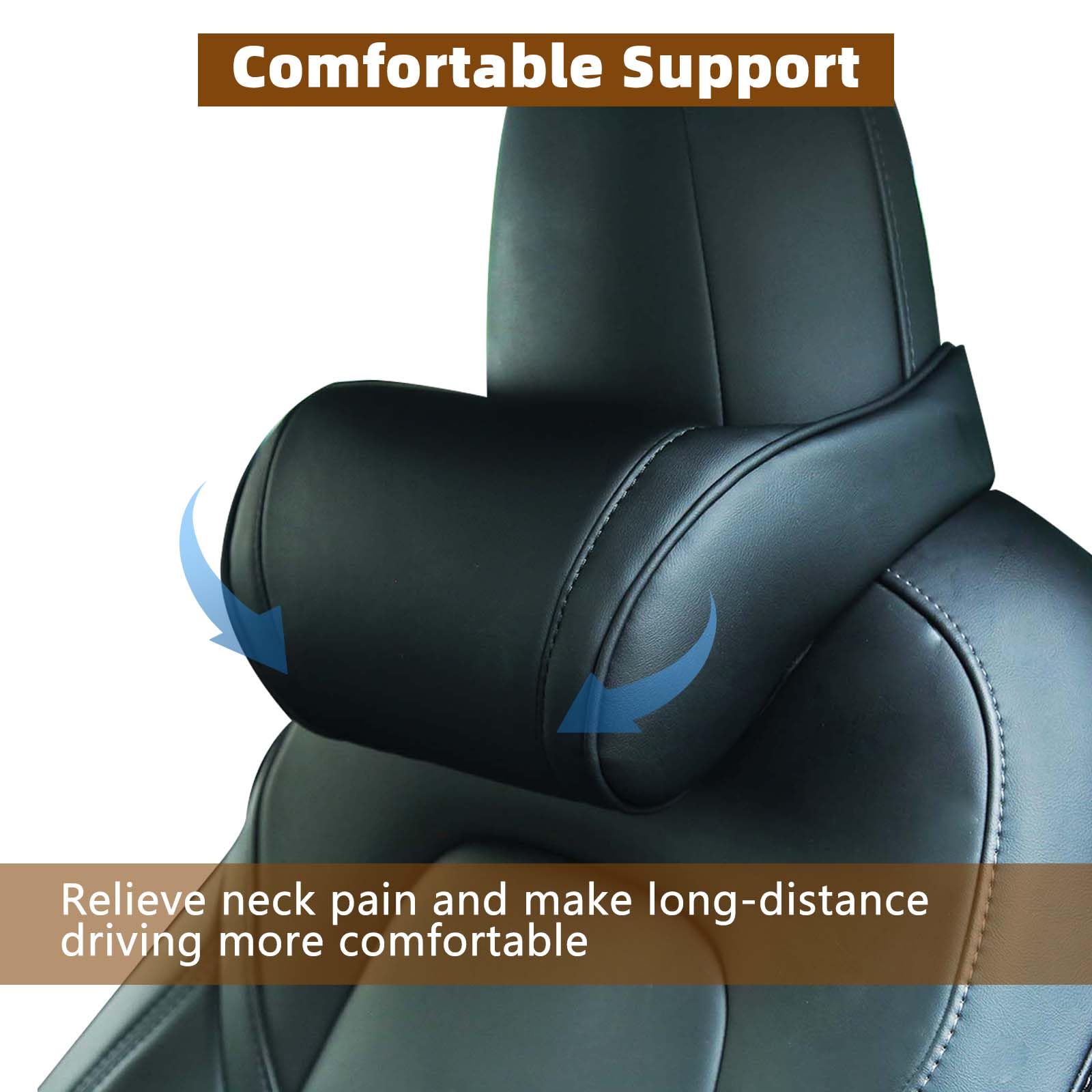 TOPABYTE installed on driver seat demonstrating improved head stability