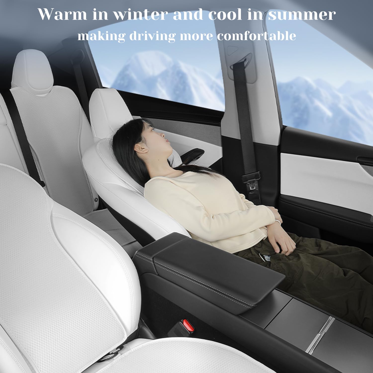 TOPABYTE rear cover with child seat demonstrating spill and wear protection