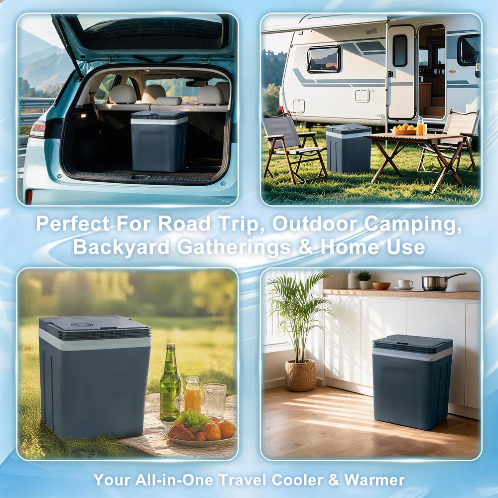 TopAutoGear on camping table providing chilled and warm meals