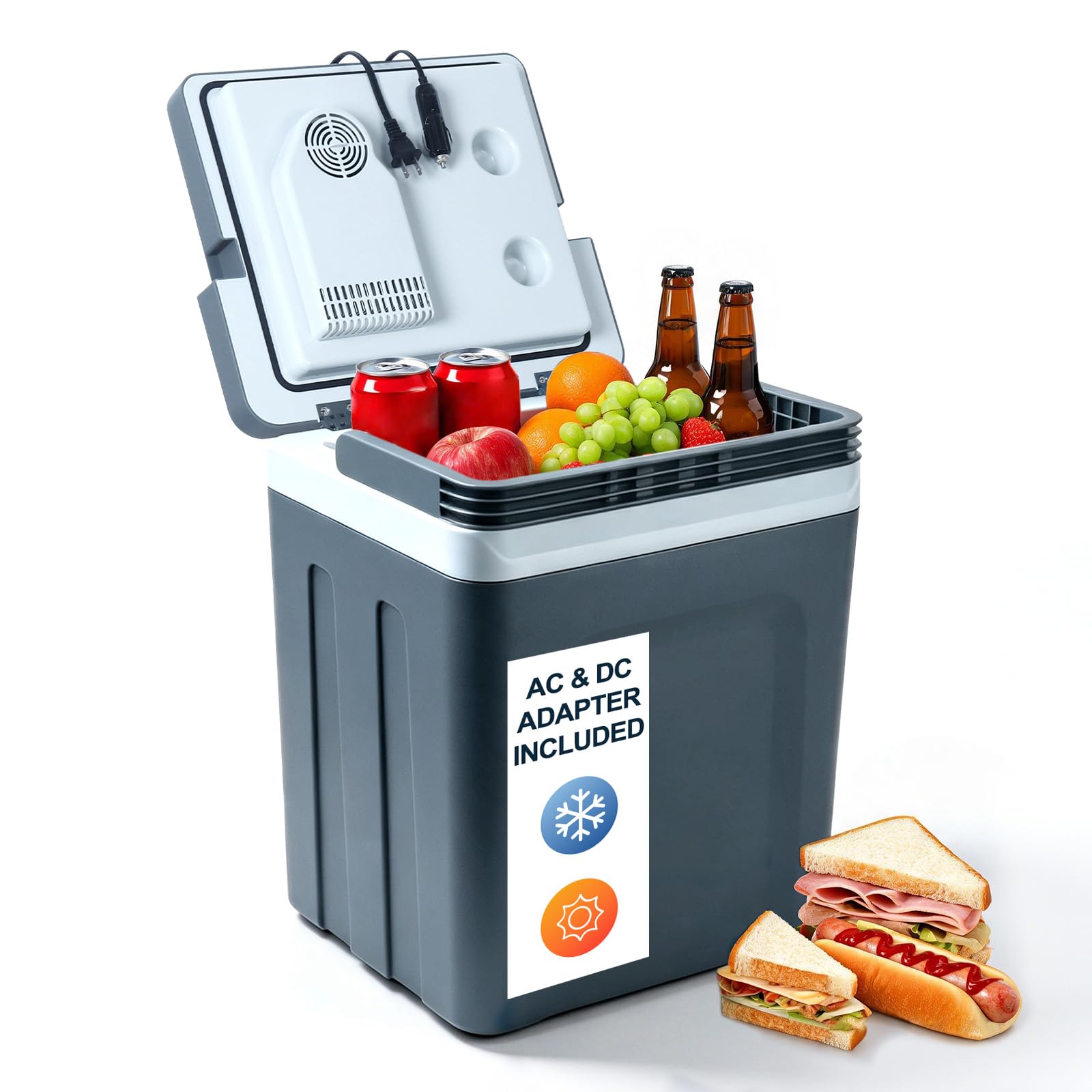 TopAutoGear front view showing compact cooler benefits portability