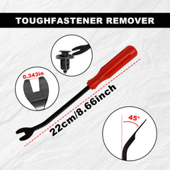 TOPCNOEM removal tool next to clips, enables safe extraction and saves trim