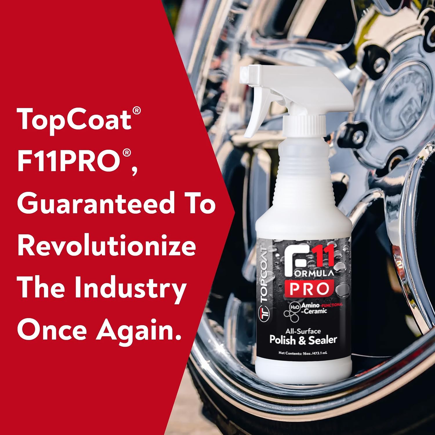 TopCoat F11PRO travel bottle stored in glovebox for quick touch-ups