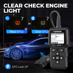 TOPDON AL400 displaying live data graph to help monitor engine performance