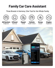TOPDON CarPal connected to smartphone app demonstrating easy Bluetooth diagnostics benefit