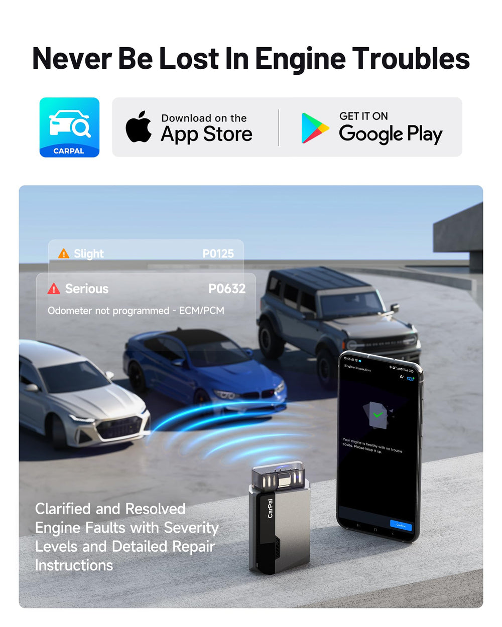 TOPDON CarPal app live data graph displaying sensor trends for clearer troubleshooting benefit