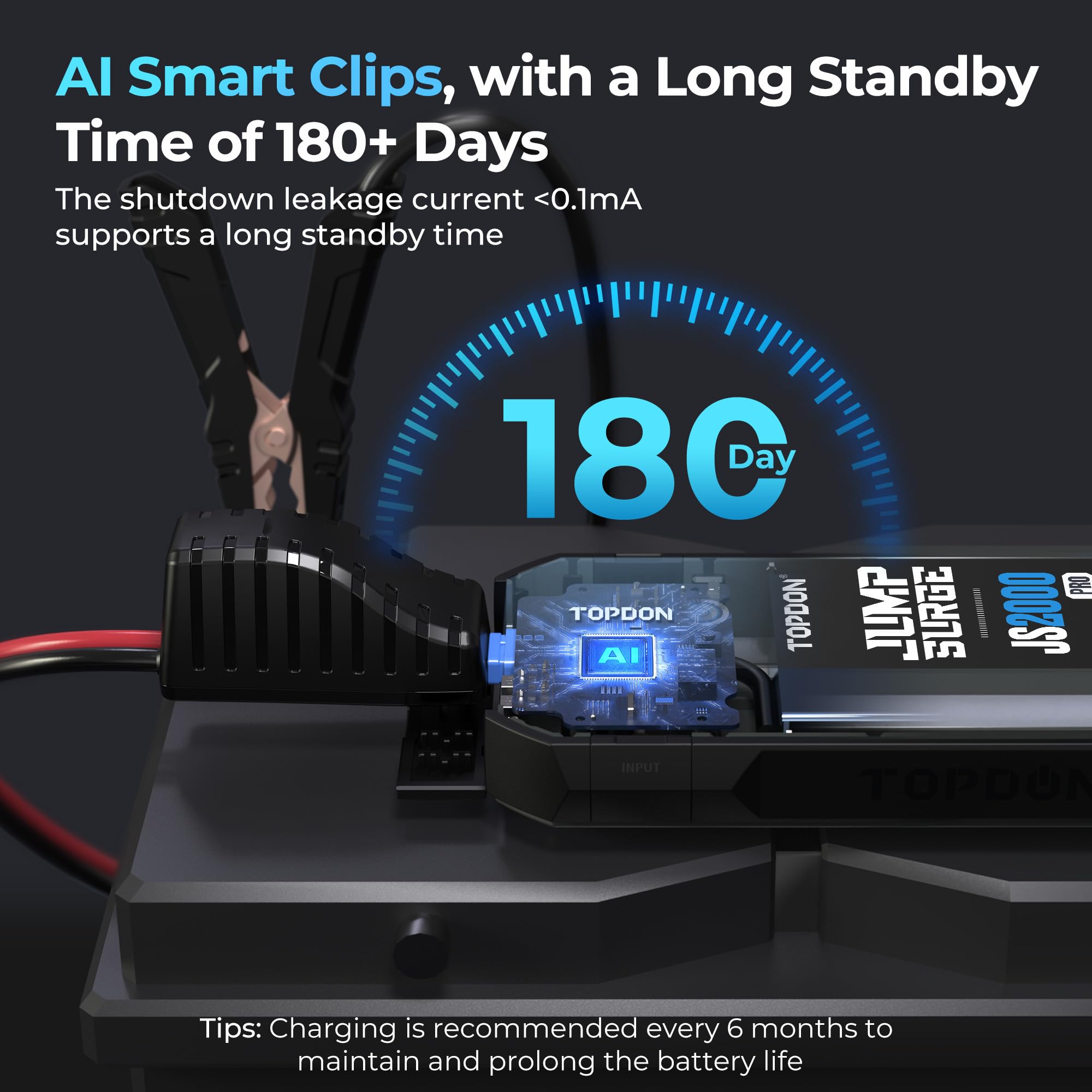TOPDON multiple ports view highlighting power bank charging versatility