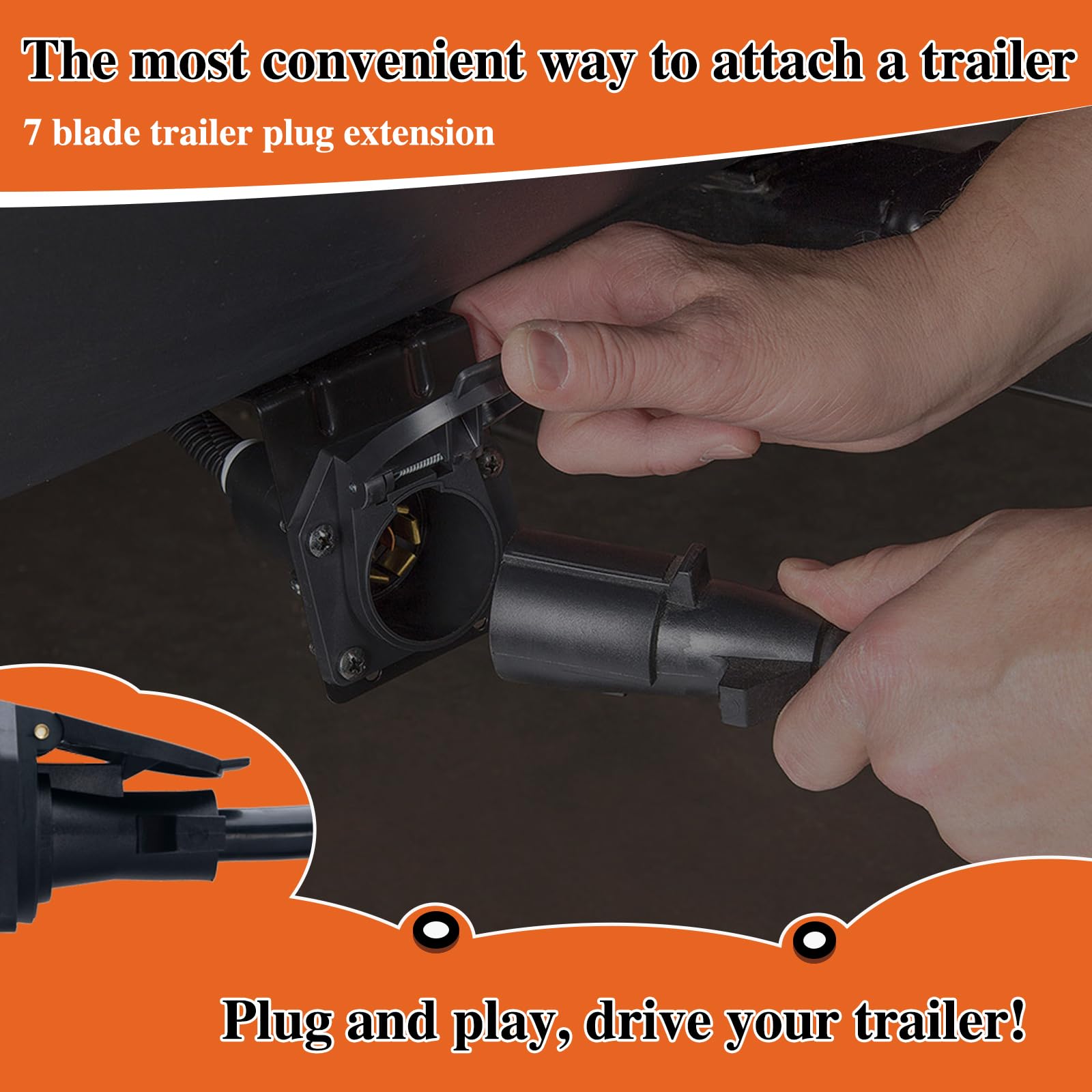 TOPEND coiled extension stored compactly for convenient transport