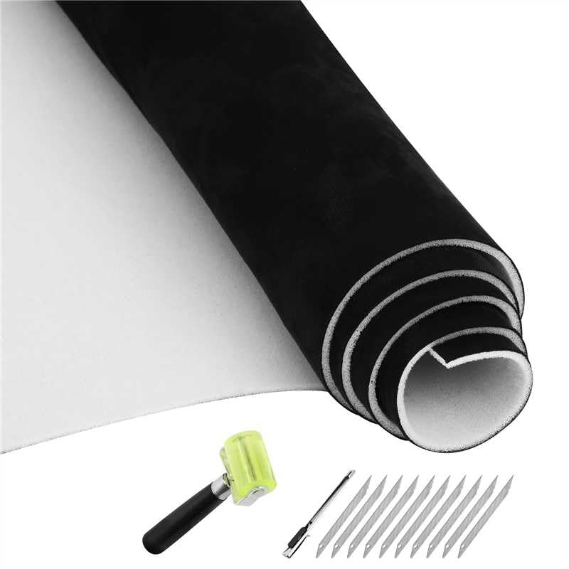 Topfurn black suede headliner flat panel showing full coverage and sleek finish