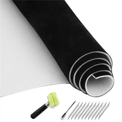 Topfurn black suede headliner flat panel showing full coverage and sleek finish