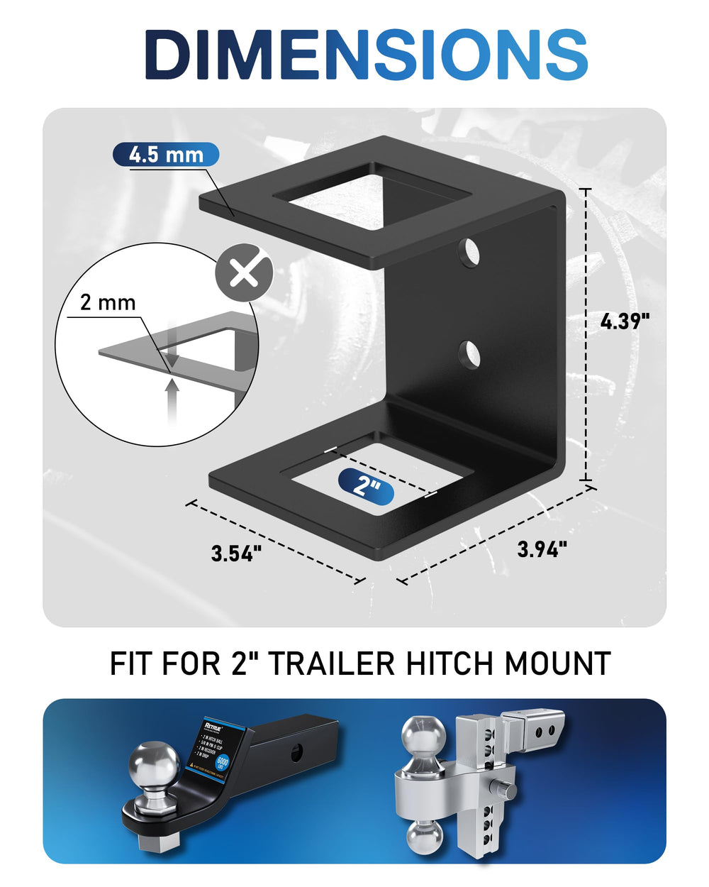 TOPICK close-up weld and powder coat detail for durable corrosion resistance