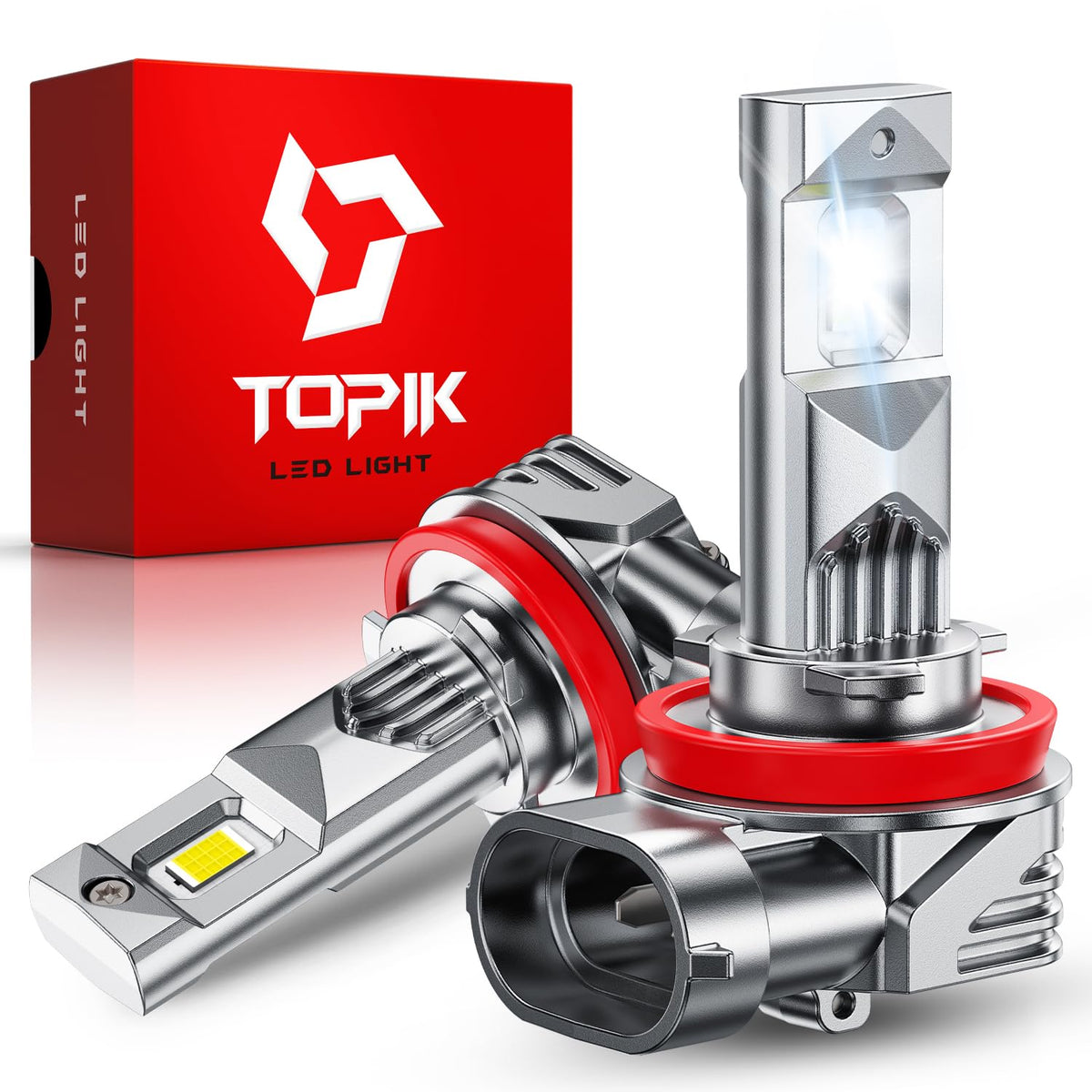 TOPIK front view bulb showing plug-and-play fit for quick installation