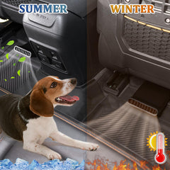 TOPINSTALL shown with floor mat lifted to show easy lift-and-install benefit