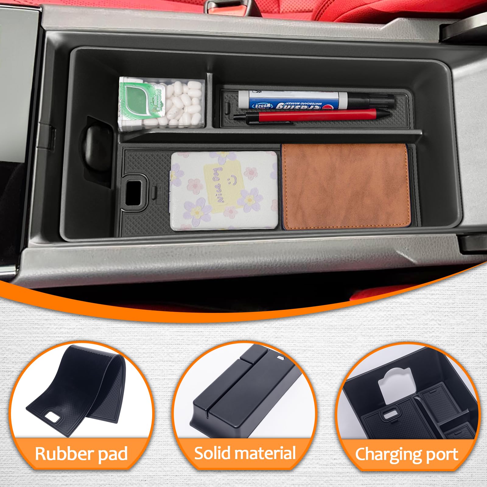 TOPINSTALL tray with everyday items showing increased usable storage and organization benefit