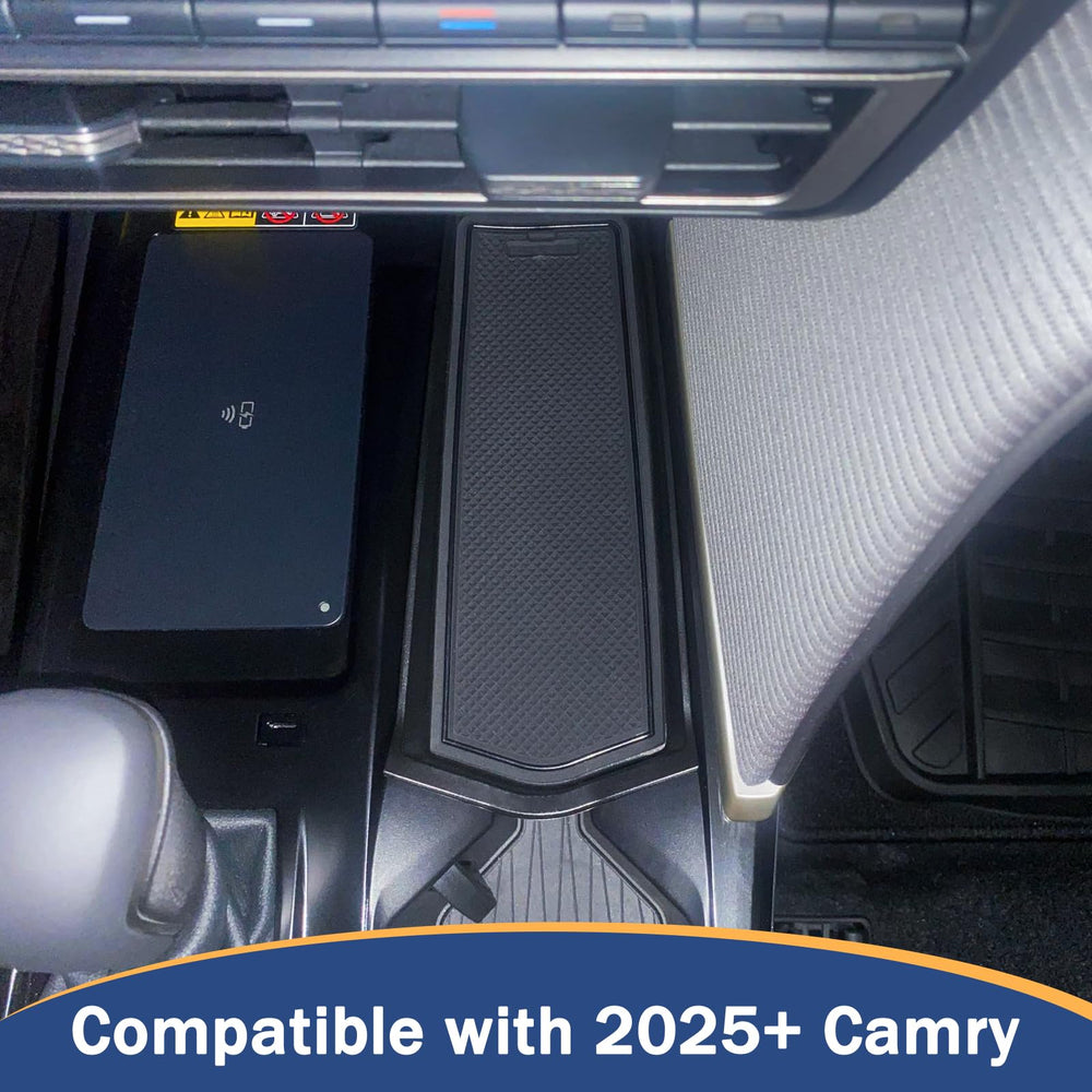 TOPINSTALL tray installed in Toyota Camry interior for clean OEM look benefit