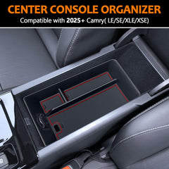 TOPINSTALL installed inside Camry center console providing organized storage and easy access