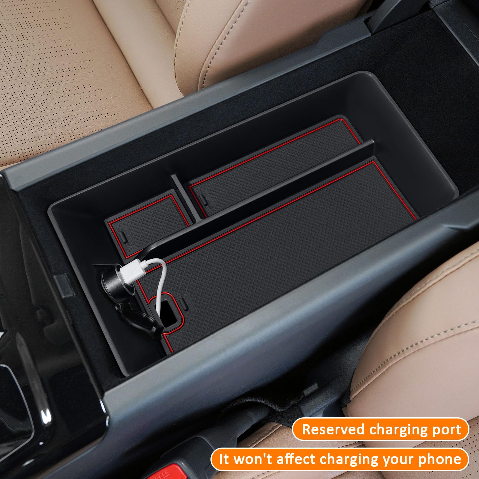 TOPINSTALL side profile demonstrating precise fit and unobstructed power outlet access