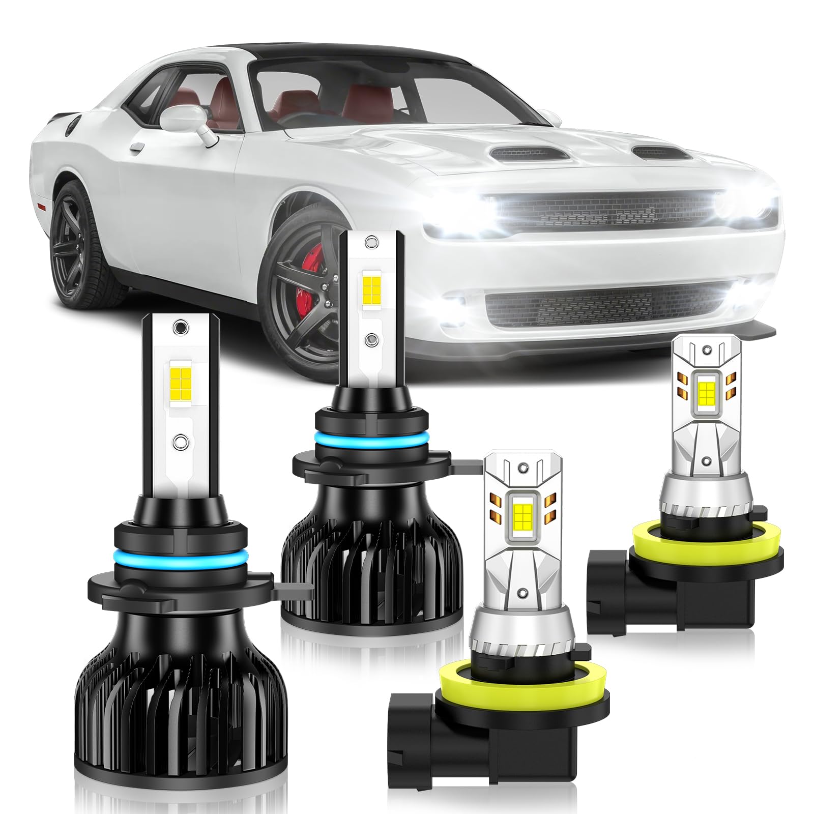 TOPLYGS front packaging showing four-bulb kit and fitment details for quick identification