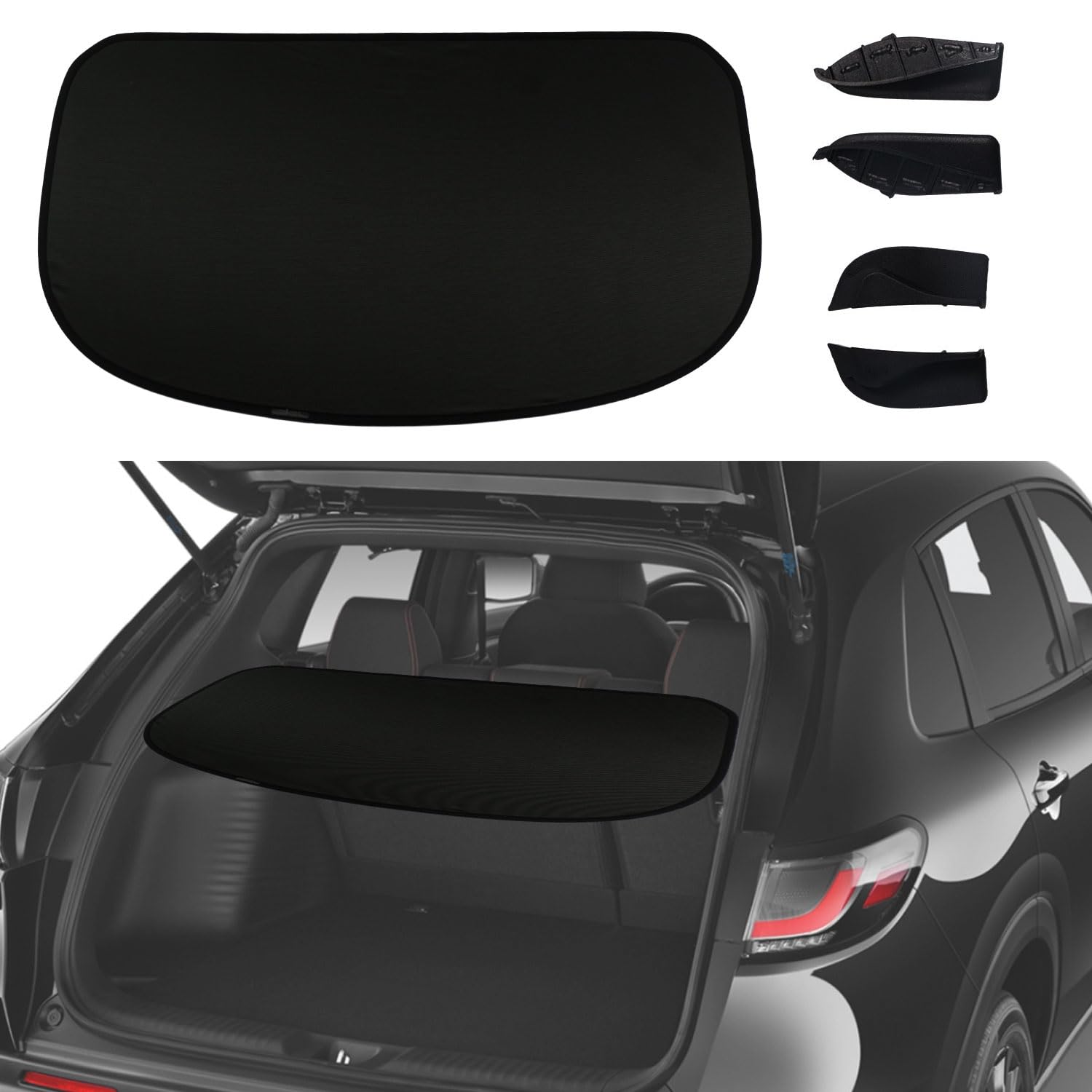 Topraco cargo cover front view showing fit and OEM-style finish benefits