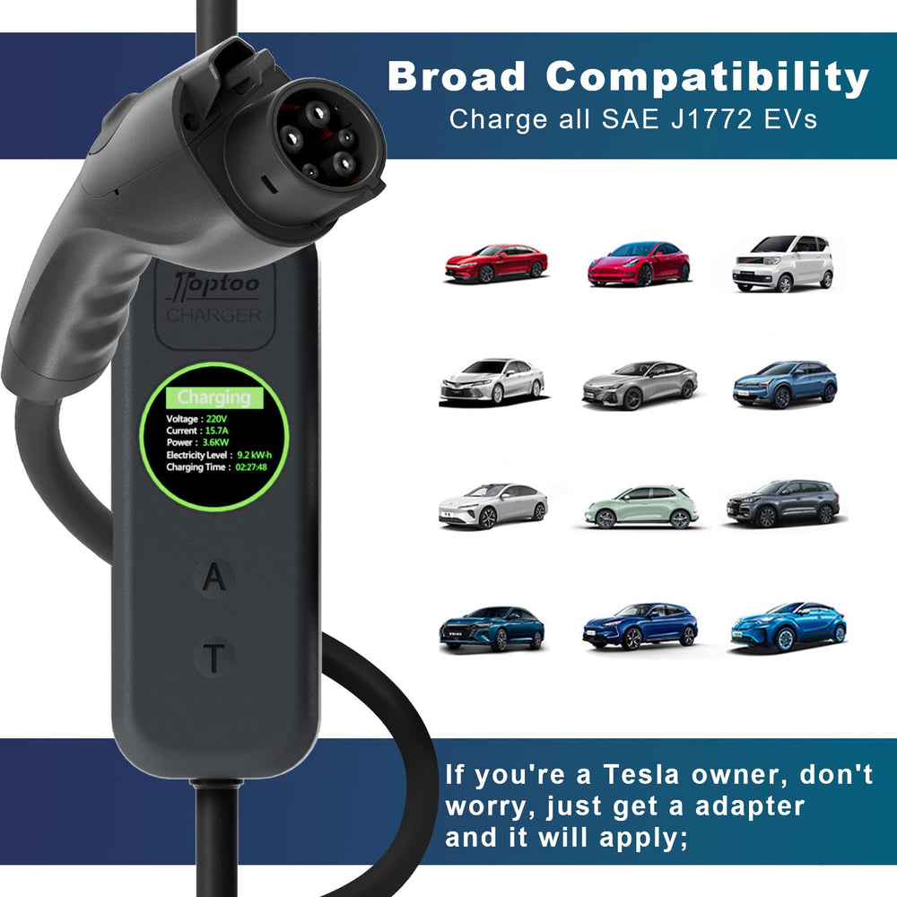 Toptoo side profile with coiled cable illustrating compact storage and travel-ready design