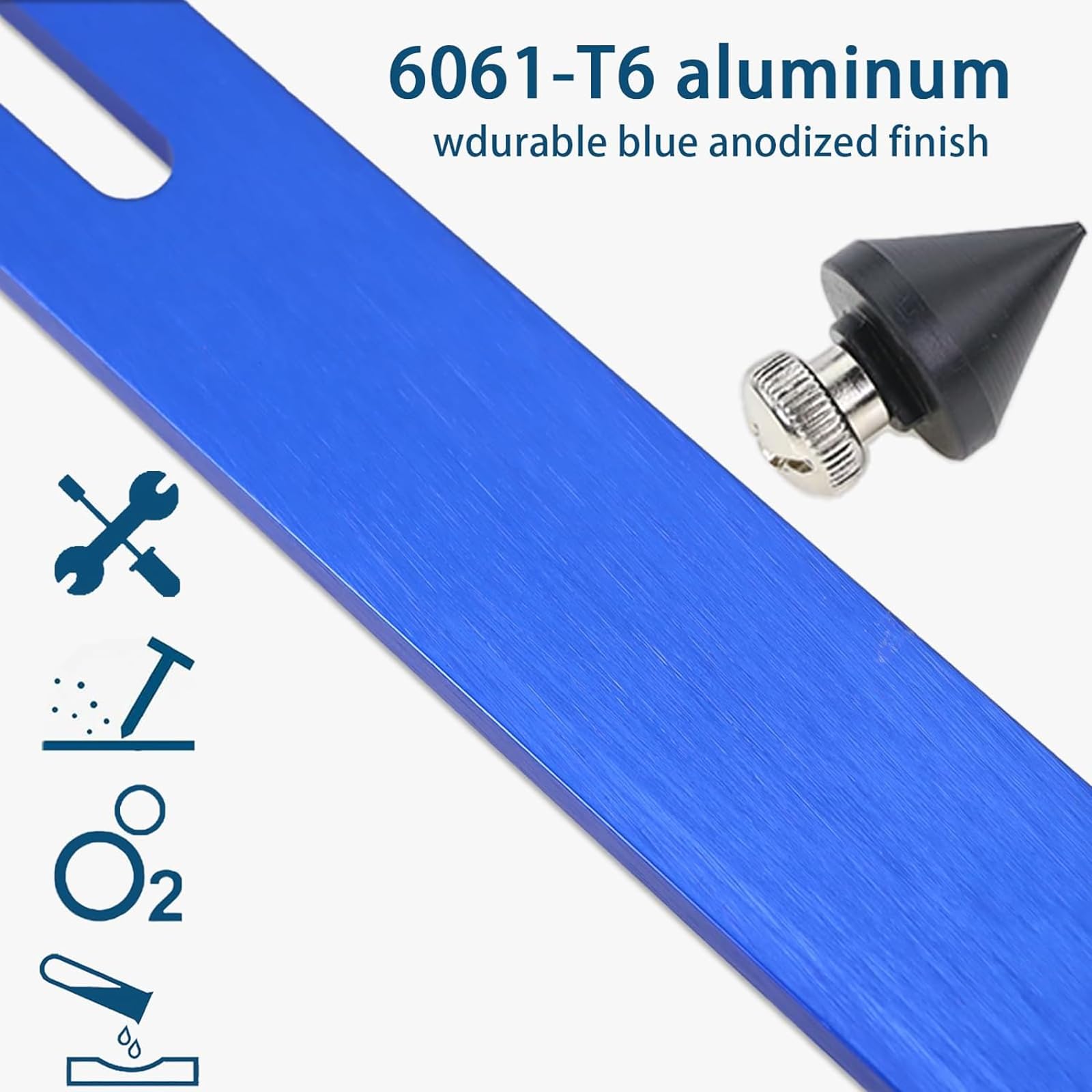 TOPVOP laser-engraved scale markings detail for clear 1 mm accuracy and durability