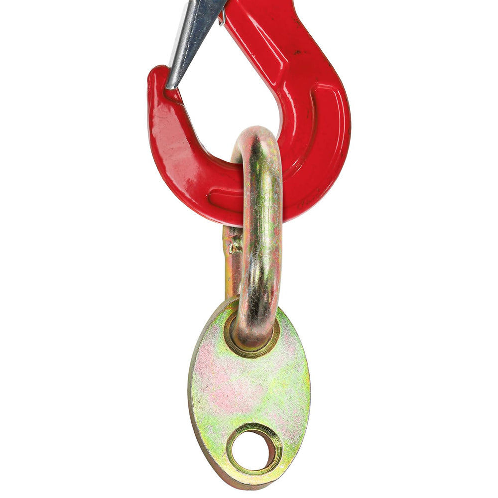 TOPZEA bracket next to measuring tape for scale showing compact, sturdy size for workshop convenience