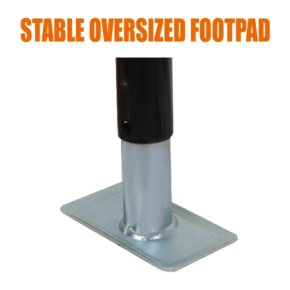 Torin base foot close-up showing ground contact and stable load support