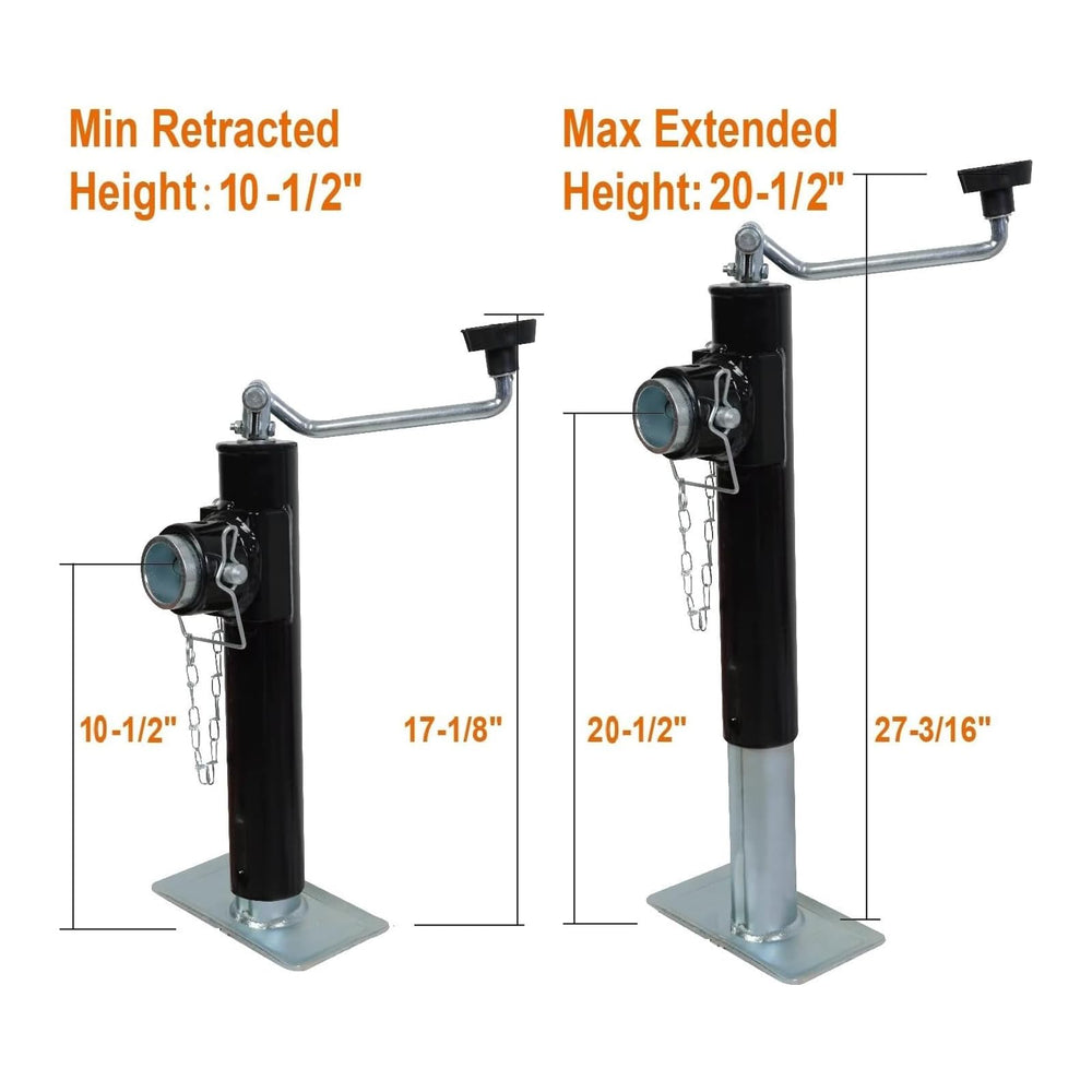 Torin close-up of wind handle and gear for smooth cranking and easy operation