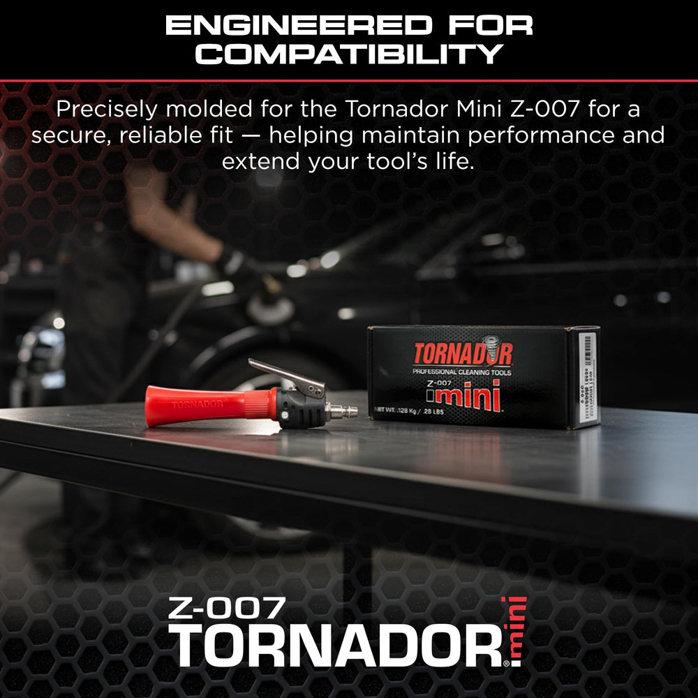 Tornador TM-018 in hand for scale showing compact, serviceable size