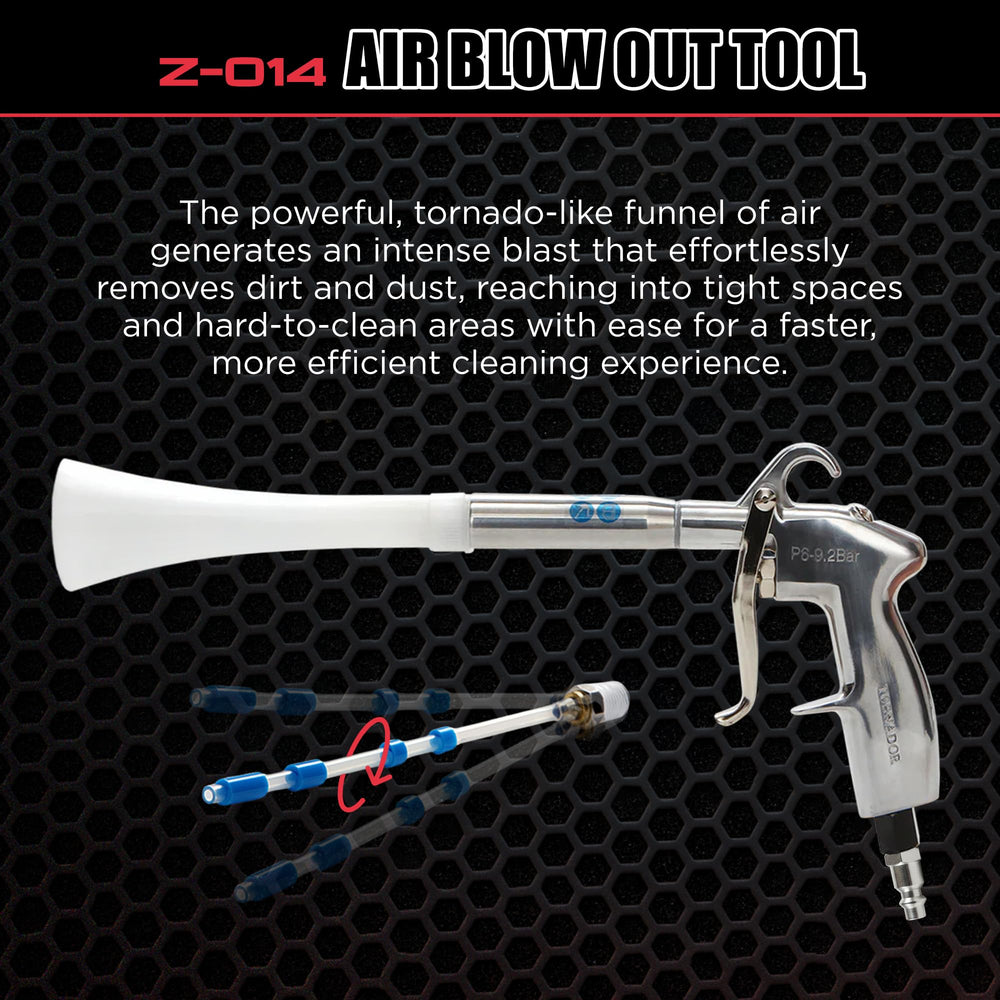 Tornador nozzle side profile highlighting nozzle reach for tight gaps