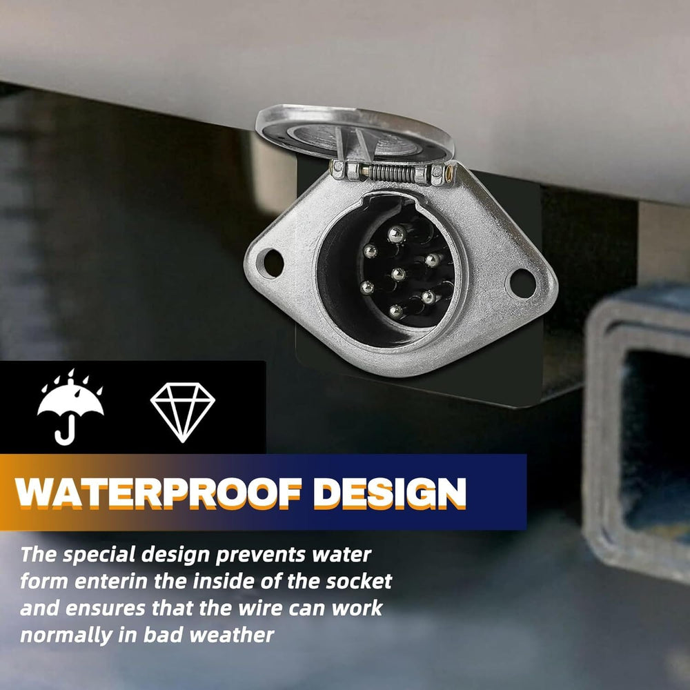 Torque vehicle-mounted socket installed on tow vehicle ready for trailer connection and reliable hauling