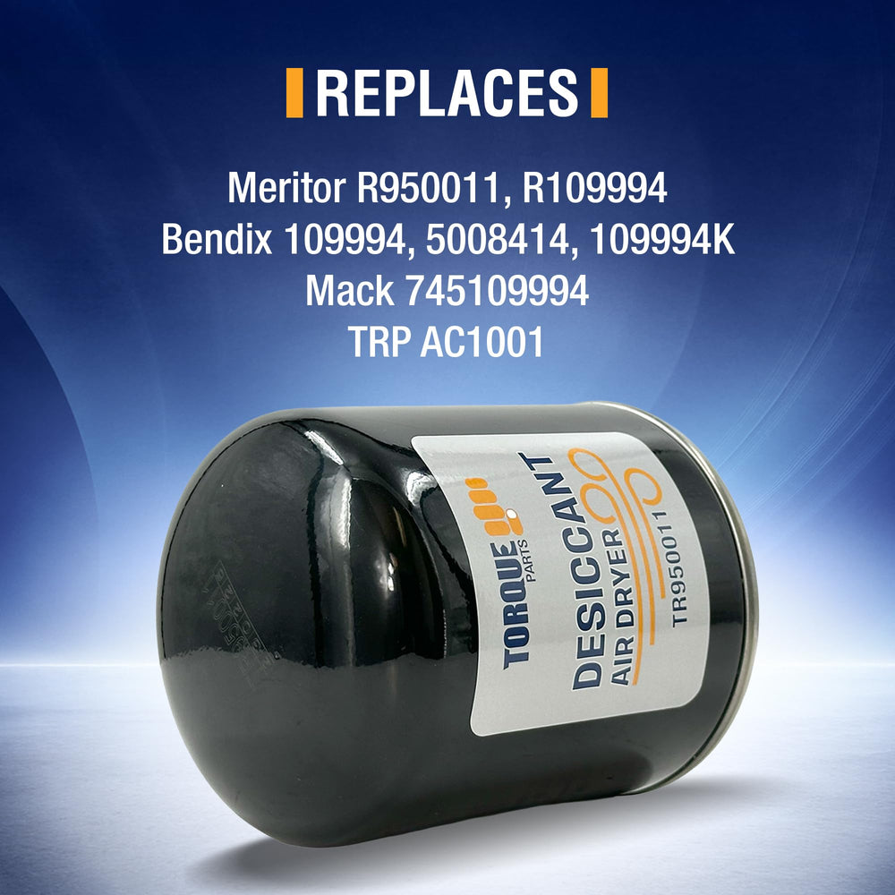 Torque close-up of desiccant media highlighting contaminant removal